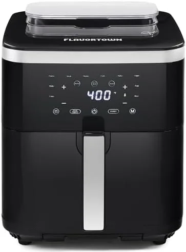 guy fieris flavortown 65 quart steam air fryer with moisture lock technology programmable steamer and air fryer combination temperature control 10 presets 1700 watts